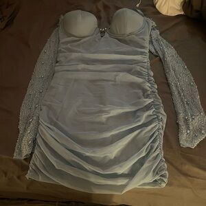 blue oh polly dress size 8 worn once